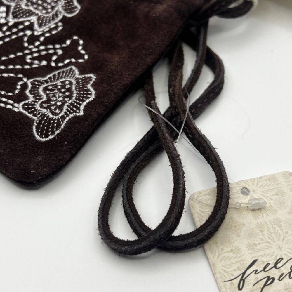 Free People! Eden Mini Pouch Bag In Espresso NWT! - Picture 6 of 16